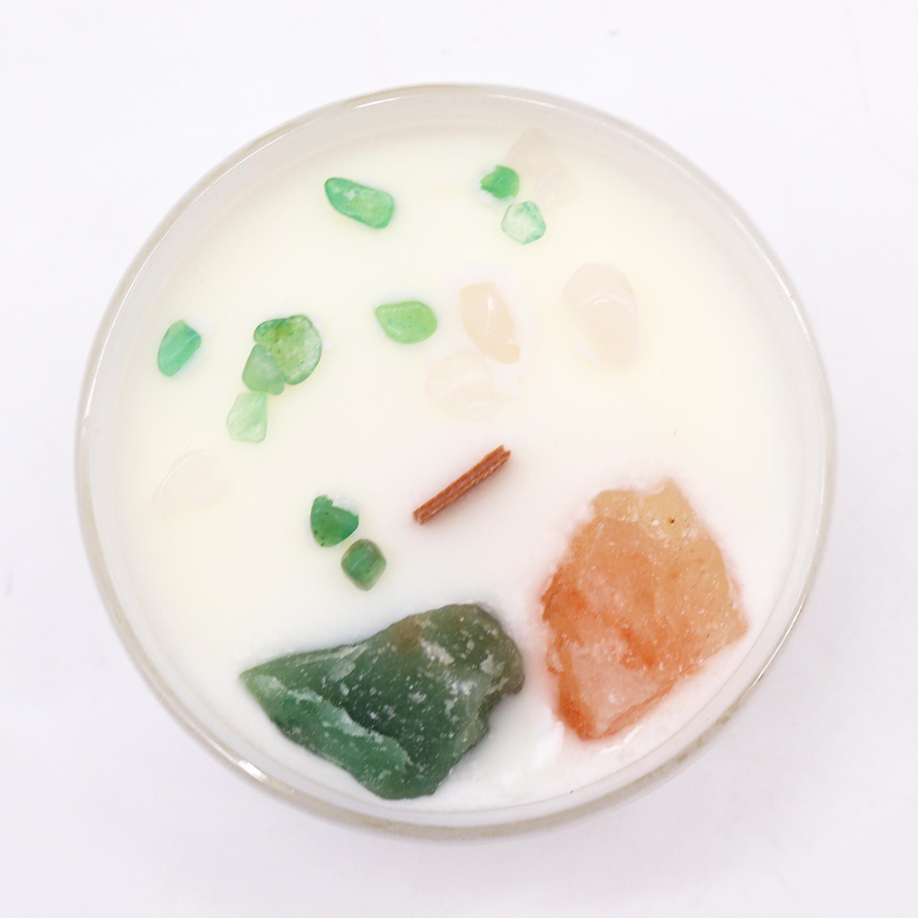 Chakra Krystal-Stearinlys – Heart Chakra - Billede 5