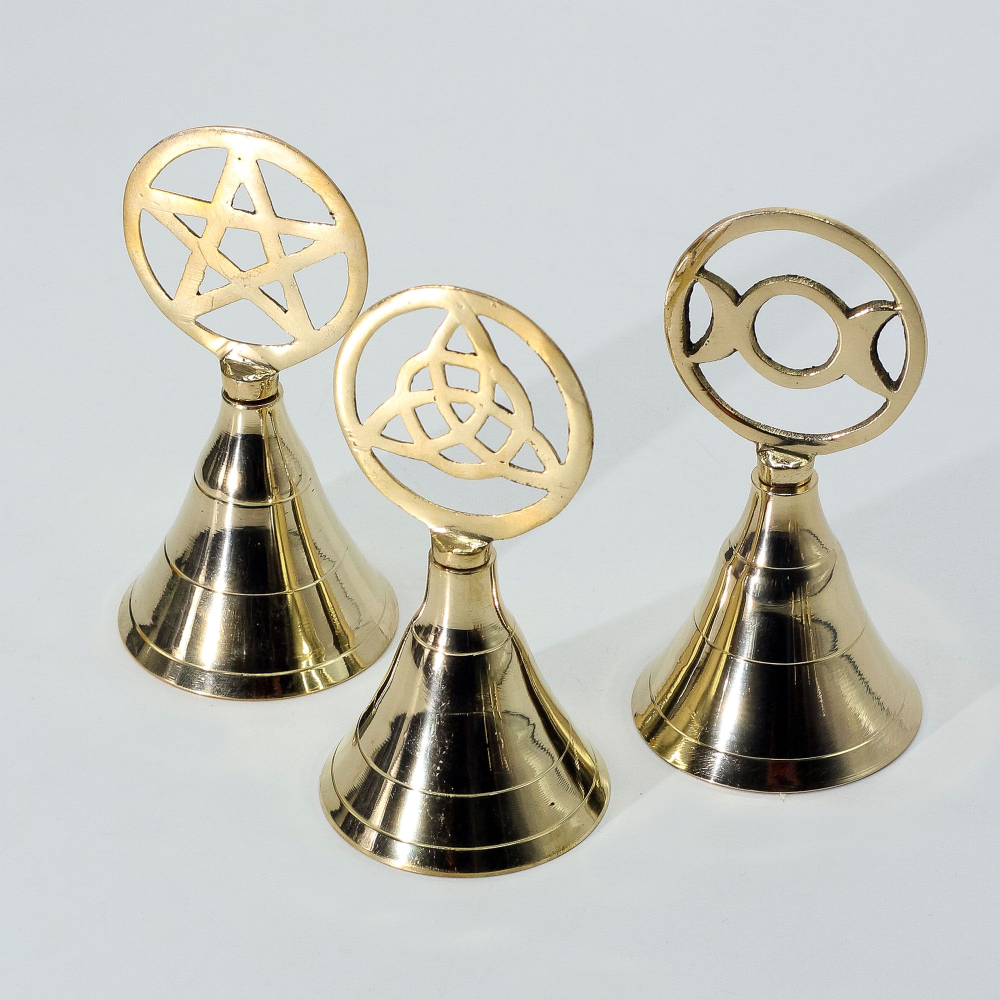 Altar Brass Bell – Pentagram - Billede 2