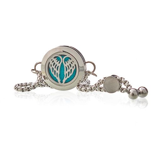 Aromaterapi Smykker Chain Armbånd – Angel Wings – 20mm