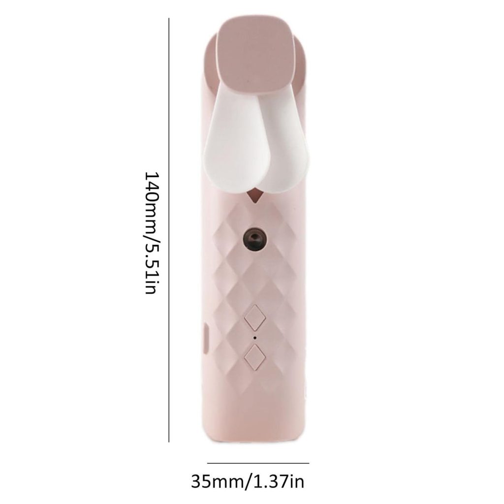Pink Nano Mist Ansigtsblæser & Spray – Usb-Opladelig