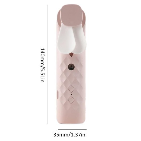 Pink Nano Mist Ansigtsblæser & Spray – Usb-Opladelig - Billede 3